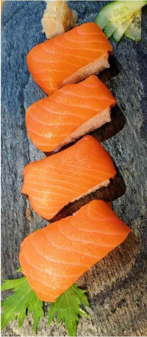 6 pc Fresh Salmon Nigiri image 0